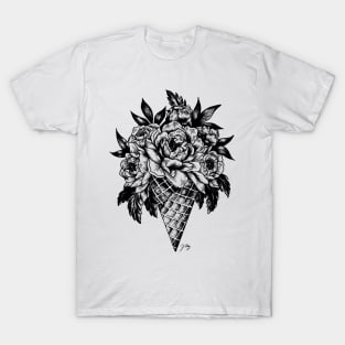 Floral Ice cream T-Shirt